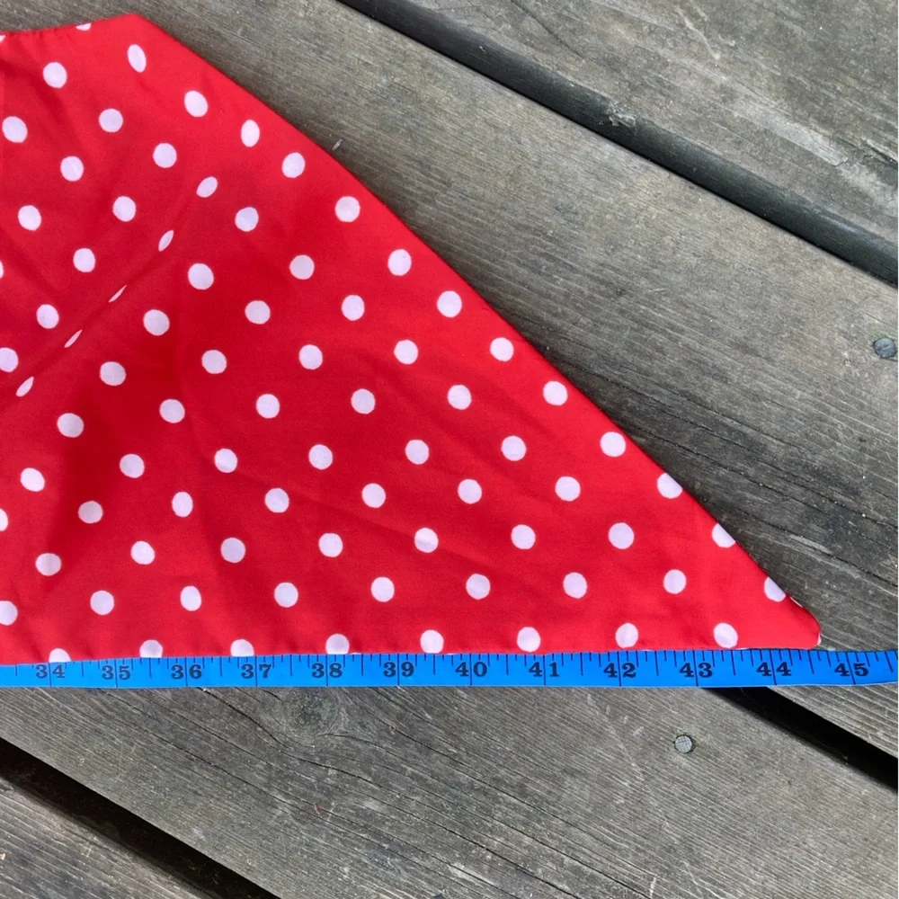 SCARF Polka Dot Red White